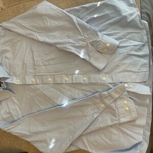 Club Room Regular Fit Performance Men’s Baby Blue Long Sleeve 17 1/2 34-35 NWOT